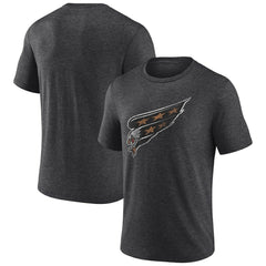 Washington Capitals Wraparound Tri-Blend T-Shirt Charcoal
