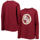 Washington Commanders Youth Secondary Logo Long Sleeve T-Shirt Burgundy - NFL