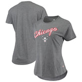 NBA - Chicago Bulls Sportiqe Women's City Edition Phoebe Tri-Blend T-Shirt - Heathered Gray