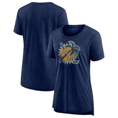 Florida Panthers - Women's Slow Whistle Tri-Blend T-Shirt Navy