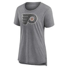 Philadelphia Flyers - Women's Slow Whistle Tri-Blend T-Shirt Gray