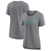San Jose Sharks - Women's Slow Whistle Tri-Blend T-Shirt Gray