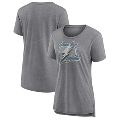 Tampa Bay Lightning - Women's Slow Whistle Tri-Blend T-Shirt Gray