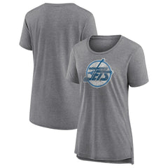 Winnipeg Jets - Women's Slow Whistle Tri-Blend T-Shirt Gray