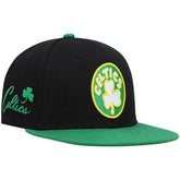Mitchell & Ness - Boston Celtics Hardwood Classics Snapback Hat - Black/Kelly Green