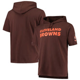 Cleveland Browns Game Day Hoodie T-Shirt Brown - Mitchell & Ness