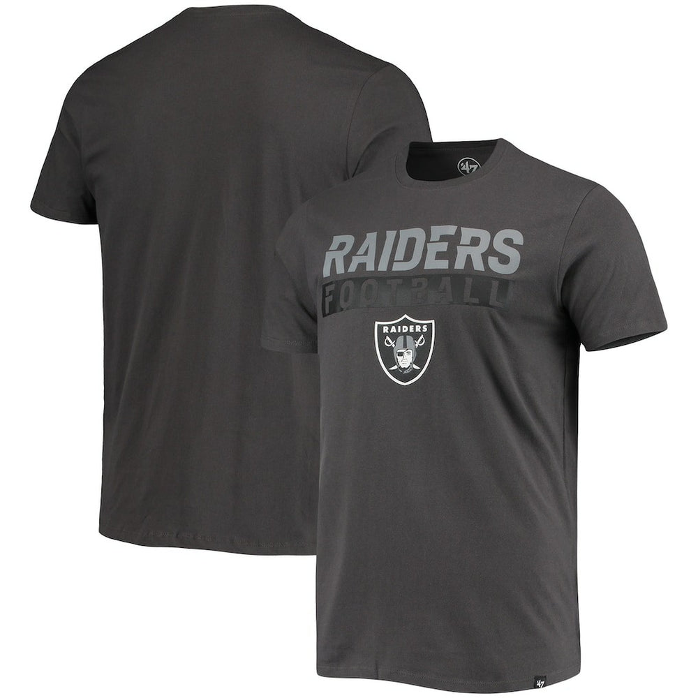 Las Vegas Raiders '47 Dark Ops Super Rival T-Shirt Charcoal - 47 brand