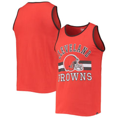 Cleveland Browns '47 Edge Super Rival Tank Top Orange - 47 brand