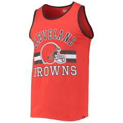 Cleveland Browns '47 Edge Super Rival Tank Top Orange - 47 brand