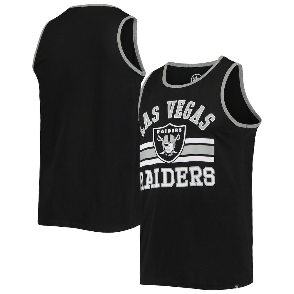 Las Vegas Raiders '47 Edge Super Rival Tank Top Black - 47 brand