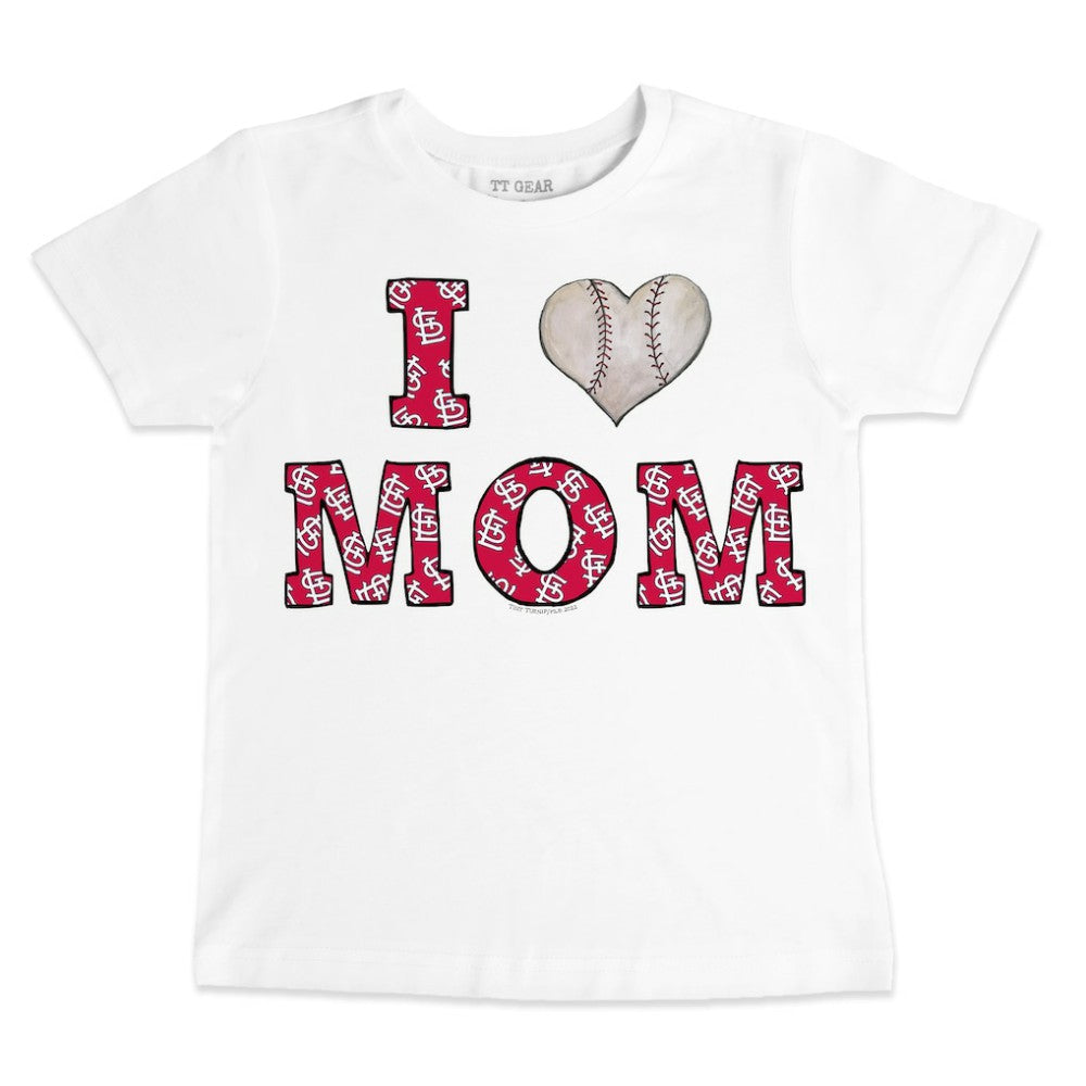 St. Louis Cardinals Tiny Turnip Youth Heart Mom T-Shirt discount