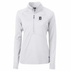 Detroit Tigers Cutter & Buck Women's Adapt Eco Knit Stretch Half-Zip Pullover Top Sale