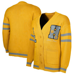 NBA - Atlanta Hawks NBA x Keiser Clark No Caller ID Button-Up Cardigan - Yellow/Gray
