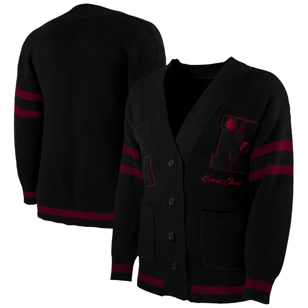 NBA - Miami Heat NBA x Keiser Clark No Caller ID Button-Up Cardigan - Black/Red