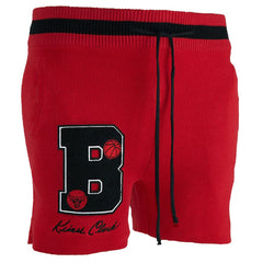 NBA - Chicago Bulls NBA x Keiser Clark No Caller ID Knit Shorts - Red/Black