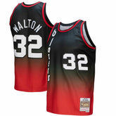 Mitchell & Ness - Bill Walton Portland Trail Blazers 1976/77 Hardwood Classics Fadeaway Swingman Player Jersey - Red/Black