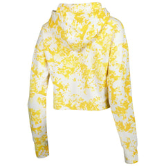 NBA - Los Angeles Lakers Lusso Women's Maia Tri-Blend Cropped Quarter-Zip Top - Gold/White