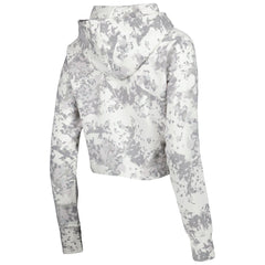 NBA - Phoenix Suns Lusso Women's Maia Tri-Blend Cropped Quarter-Zip Top - Gray/White