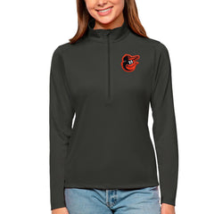 Baltimore Orioles Antigua Women's Tribute Quarter-Zip Pullover Top Clearance