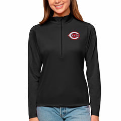 Cincinnati Reds Antigua Women's Tribute Quarter-Zip Pullover Top for sale