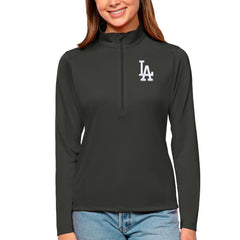 Los Angeles Dodgers Antigua Women's Tribute Quarter-Zip Pullover Top Online