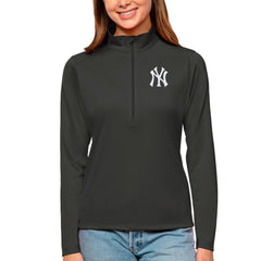 New York Yankees Antigua Women's Tribute Quarter-Zip Pullover Top for sale