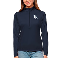 Tampa Bay Rays Antigua Women's Tribute Quarter-Zip Pullover Top Sale