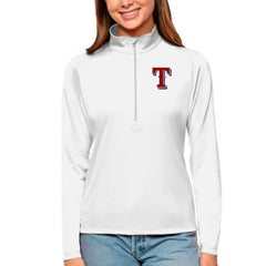 Texas Rangers Antigua Women's Tribute Quarter-Zip Pullover Top Online