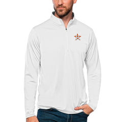 Houston Astros Antigua Tribute Quarter-Zip Pullover Top discount