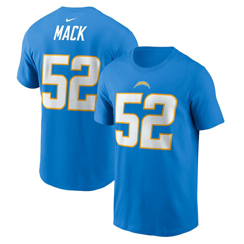 Khalil Mack Los Angeles Chargers Player Name & Number T-Shirt Powder Blue - Nike