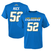 Khalil Mack Los Angeles Chargers Youth Mainliner Player Name & Number T-Shirt Powder Blue - NFL