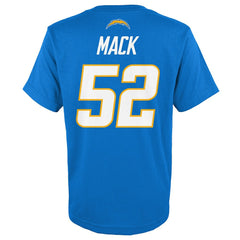 Khalil Mack Los Angeles Chargers Youth Mainliner Player Name & Number T-Shirt Powder Blue - NFL