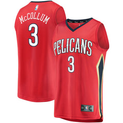 Fanatics - C.J. McCollum New Orleans Pelicans Youth Fast Break Replica Player Jersey Red - Statement Edition