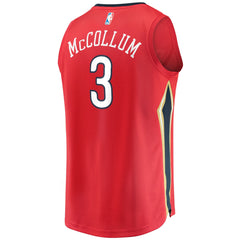 Fanatics - C.J. McCollum New Orleans Pelicans Youth Fast Break Replica Player Jersey Red - Statement Edition