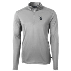 Detroit Tigers Cutter & Buck Big & Tall Virtue Eco Pique Quarter-Zip Pullover Jacket On Sale