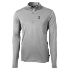Seattle Mariners Cutter & Buck Big & Tall Virtue Eco Pique Quarter-Zip Pullover Jacket Sale