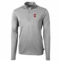 Cleveland Guardians Cutter & Buck Big & Tall Virtue Eco Pique Quarter-Zip Pullover Jacket Sale