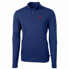 Philadelphia Phillies Cutter & Buck Big & Tall Virtue Eco Pique Quarter-Zip Pullover Jacket discount