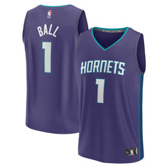 Fanatics - LaMelo Ball Charlotte Hornets Fast Break Replica Player Jersey - Statement Edition - Purple