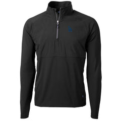 Los Angeles Dodgers Cutter & Buck Adapt Eco Knit Hybrid Recycled Quarter-Zip Pullover Jacket Lifestyle