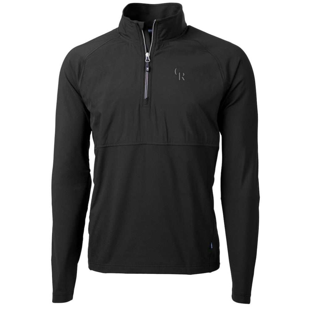 Colorado Rockies Cutter & Buck Adapt Eco Knit Hybrid Recycled Quarter-Zip Pullover Jacket for sale