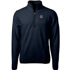 Chicago Cubs Cutter & Buck Cascade Eco Sherpa Fleece Quarter-Zip Pullover Jacket Online
