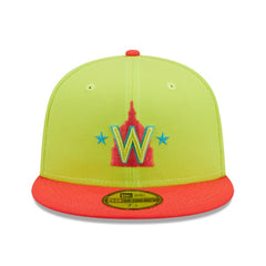 Washington Nationals New Era 2008 Inaugural Season Cyber Highlighter 59FIFTY Fitted Hat for sale
