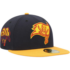 Tampa Bay Buccaneers New Era 30 Seasons 59FIFTY Fitted Hat Navy/Gold - NFL