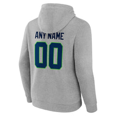 Seattle Seahawks Team Authentic Custom Pullover Hoodie Heathered Gray - NFL