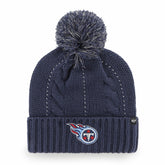 Tennessee Titans '47 Women's Bauble Cuffed Knit Hat with Pom Navy - 47 brand