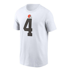 Deshaun Watson Cleveland Browns Player Name & Number T-Shirt White - Nike