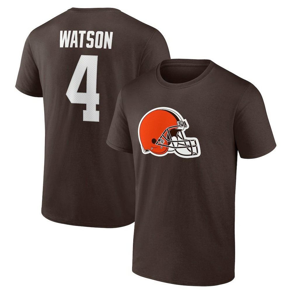 Deshaun Watson Cleveland Browns Player Icon Name & Number T-Shirt Brown - Fanatics
