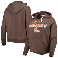 Cleveland Browns '47 Women's Color Rise Kennedy Pullover Hoodie Brown - 47 brand