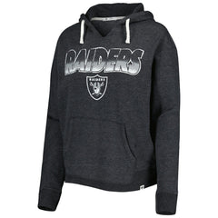 Las Vegas Raiders '47 Women's Color Rise Kennedy Notch Neck Pullover Hoodie Black - 47 brand